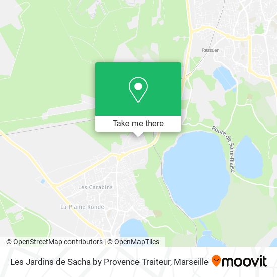 Les Jardins de Sacha by Provence Traiteur map