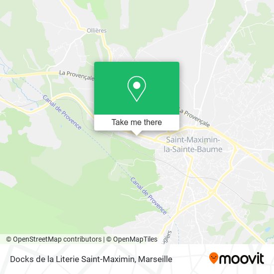 Docks de la Literie Saint-Maximin map