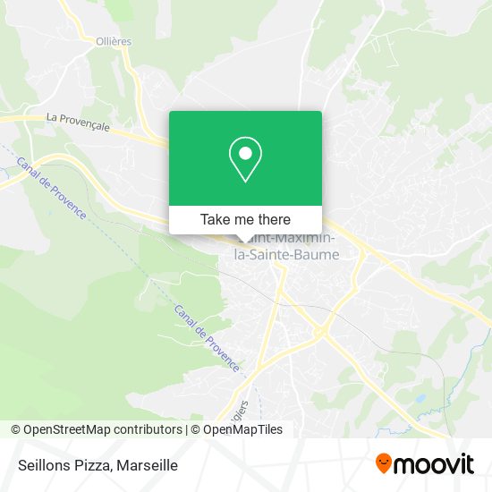 Seillons Pizza map