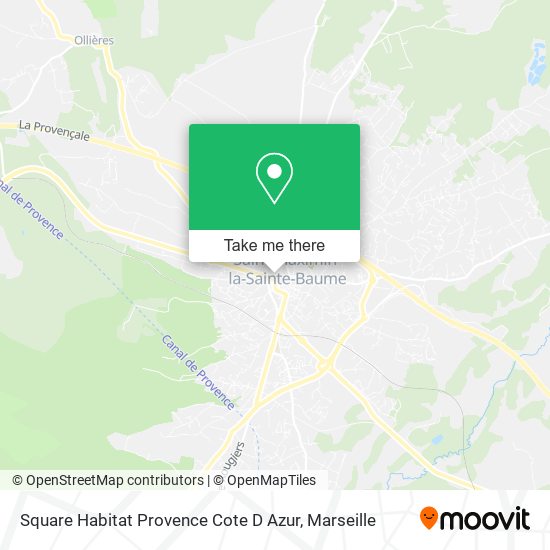 Square Habitat Provence Cote D Azur map