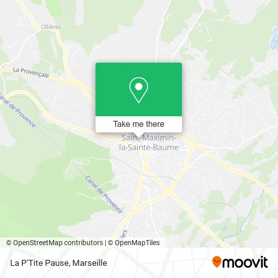 La P'Tite Pause map