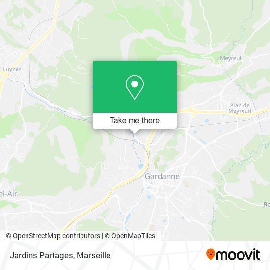 Jardins Partages map