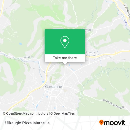 Mikaugio Pizza map