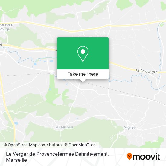 Le Verger de Provencefermée Définitivement map