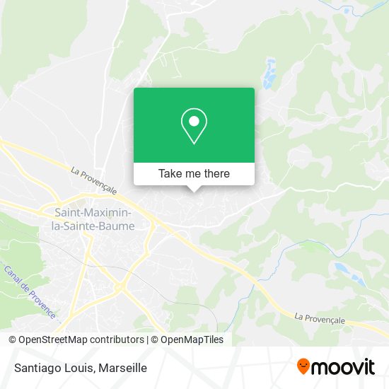Santiago Louis map