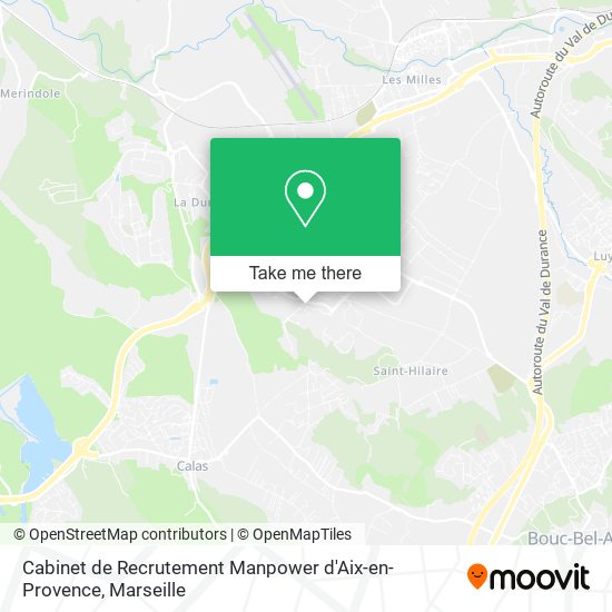 Cabinet de Recrutement Manpower d'Aix-en-Provence map