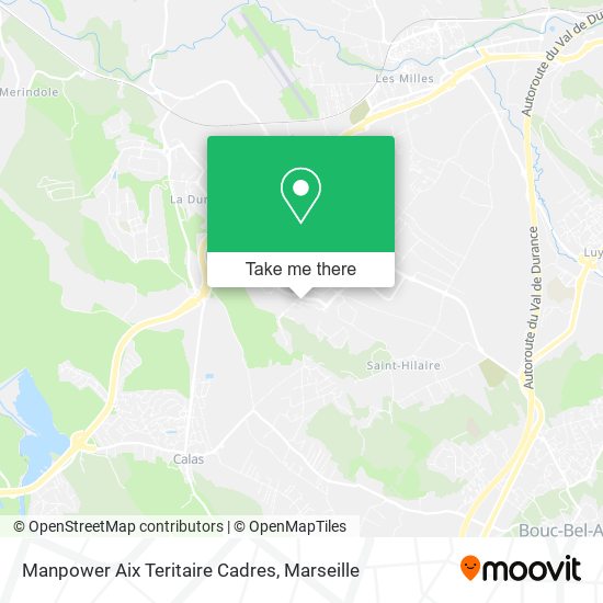 Manpower Aix Teritaire Cadres map