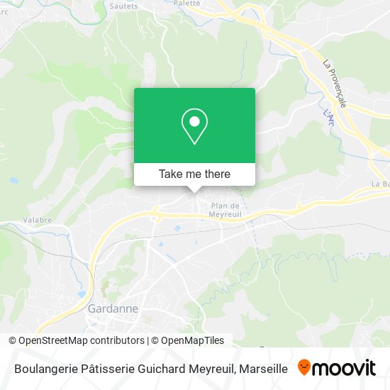 Boulangerie Pâtisserie Guichard Meyreuil map