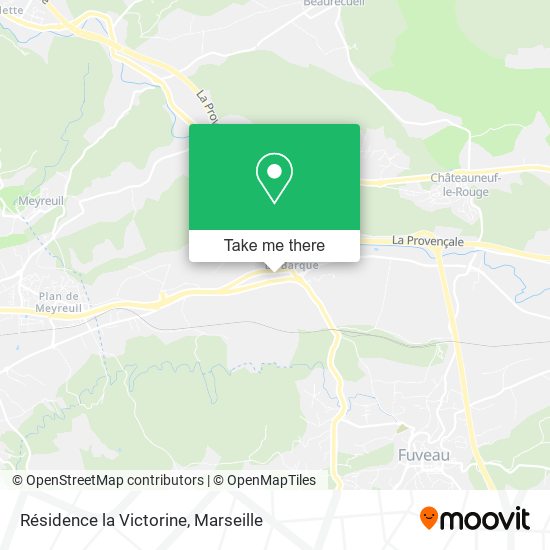 Résidence la Victorine map