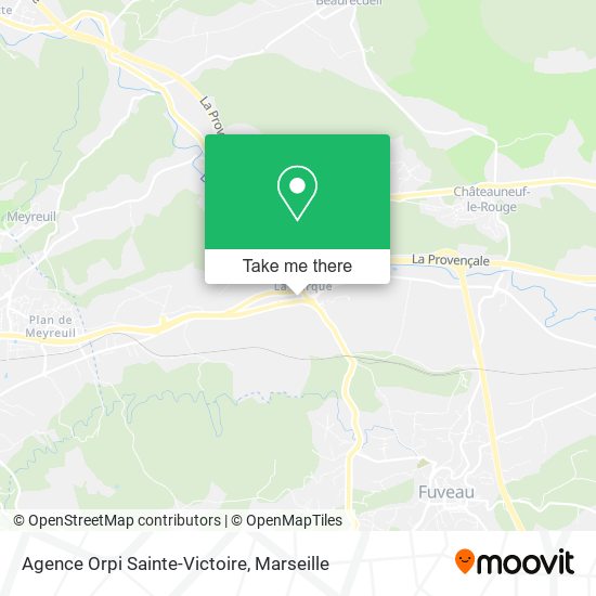 Agence Orpi Sainte-Victoire map