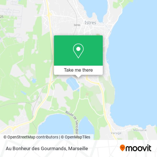 Au Bonheur des Gourmands map