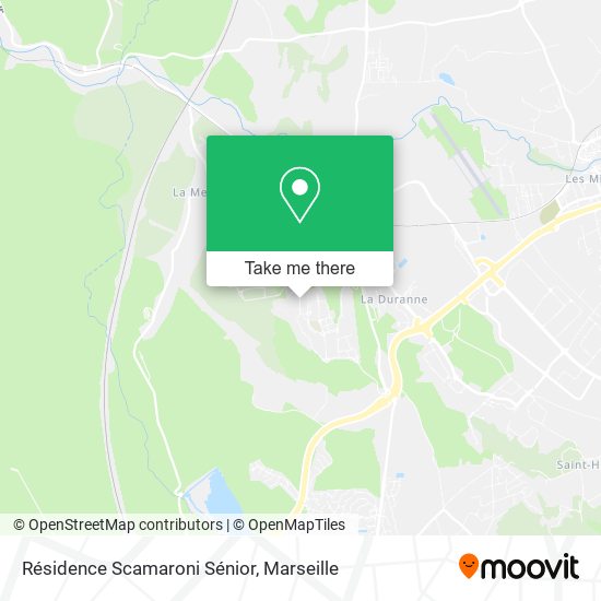 Résidence Scamaroni Sénior map
