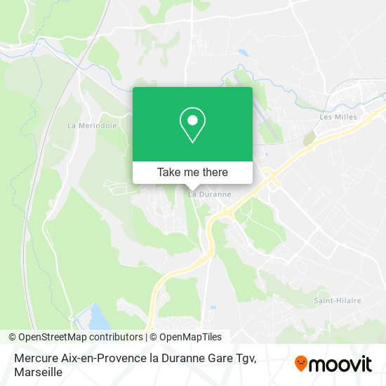 Mercure Aix-en-Provence la Duranne Gare Tgv map