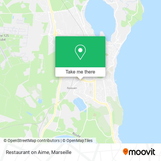 Restaurant on Aime map