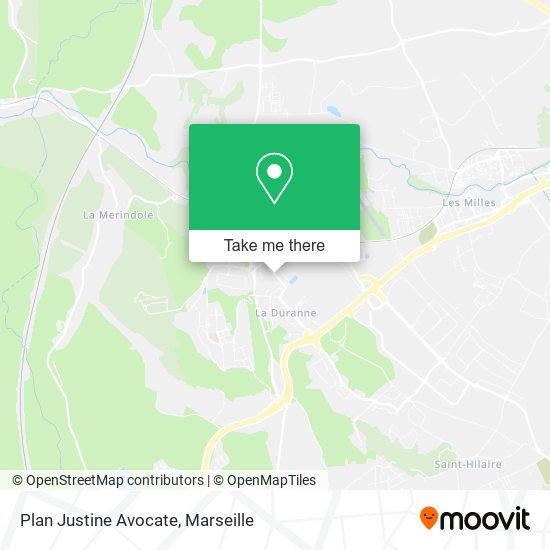 Plan Justine Avocate map