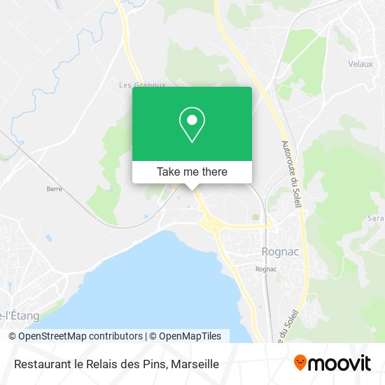 Mapa Restaurant le Relais des Pins