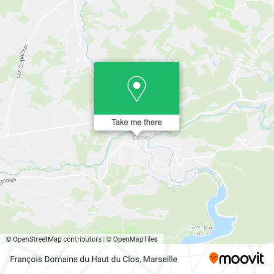 François Domaine du Haut du Clos map