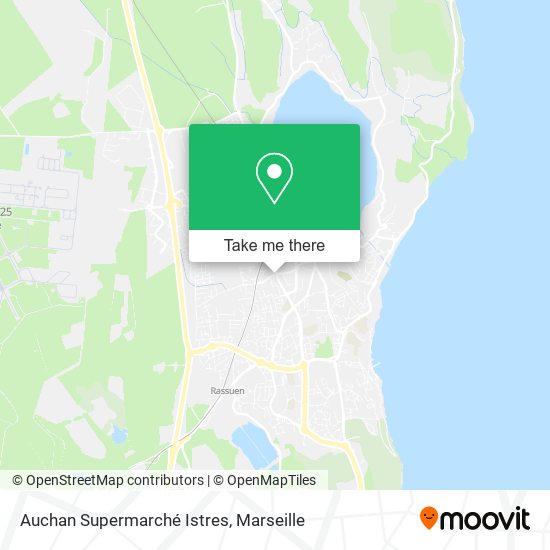 Auchan Supermarché Istres map