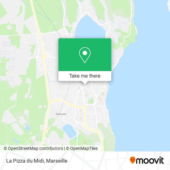 La Pizza du Midi map