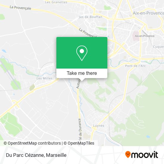 Du Parc Cézanne map