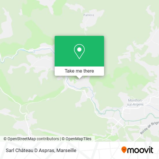 Sarl Château D Aspras map