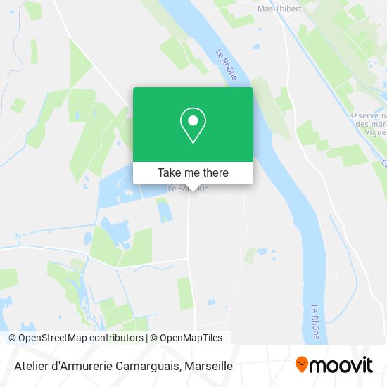 Mapa Atelier d'Armurerie Camarguais