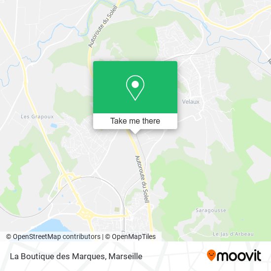 La Boutique des Marques map