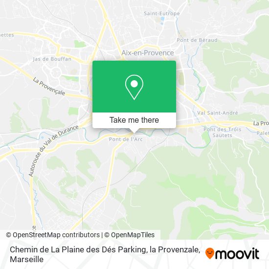 Chemin de La Plaine des Dés Parking, la Provenzale map