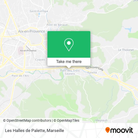 Les Halles de Palette map