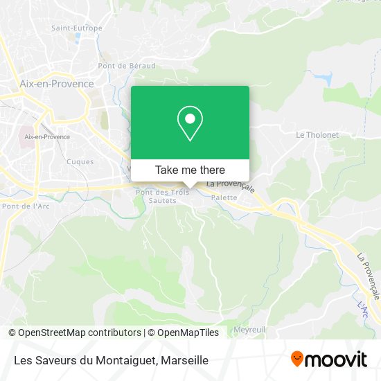 Les Saveurs du Montaiguet map