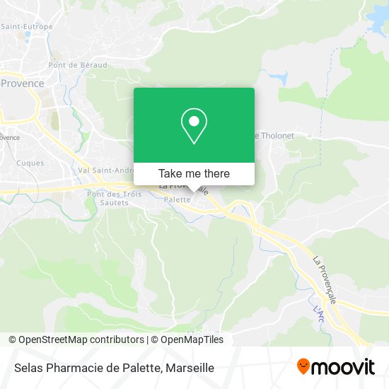 Selas Pharmacie de Palette map