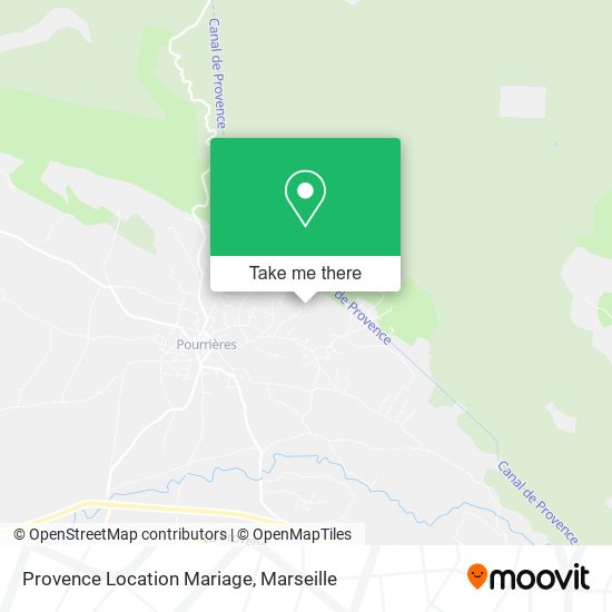 Provence Location Mariage map