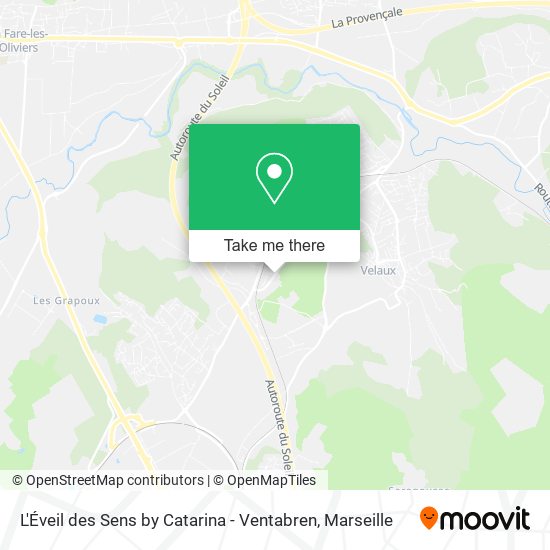 L'Éveil des Sens by Catarina - Ventabren map