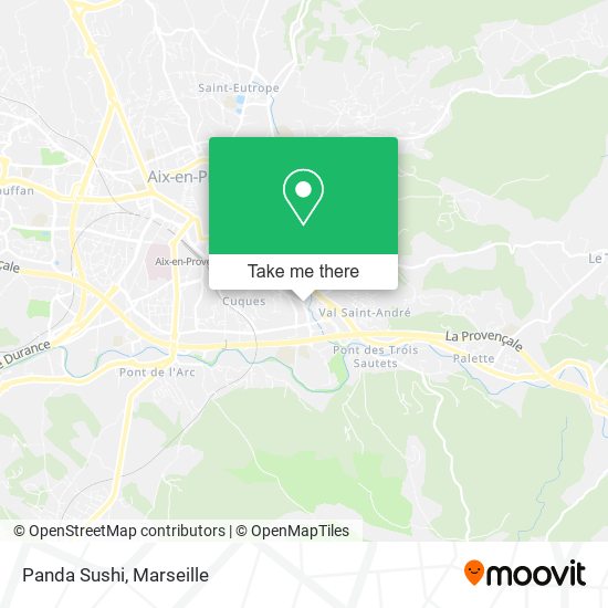 Panda Sushi map