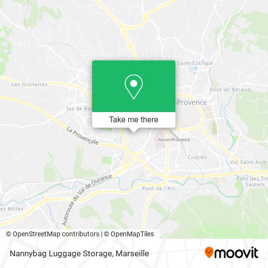 Nannybag Luggage Storage map