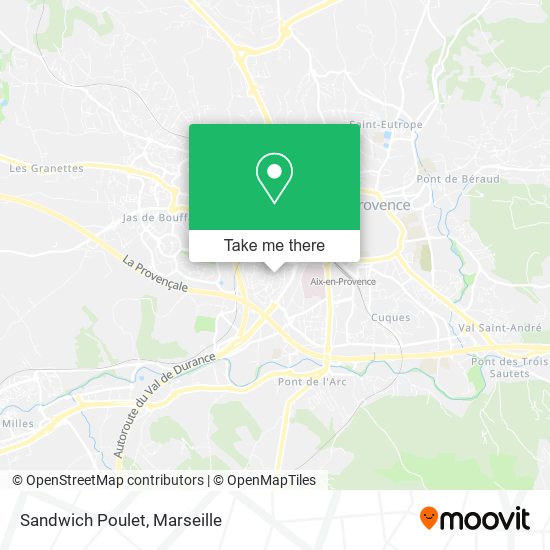 Sandwich Poulet map