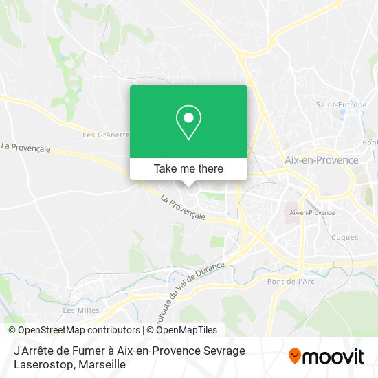 Mapa J'Arrête de Fumer à Aix-en-Provence Sevrage Laserostop
