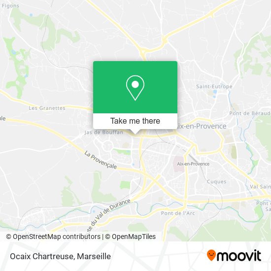 Ocaix Chartreuse map