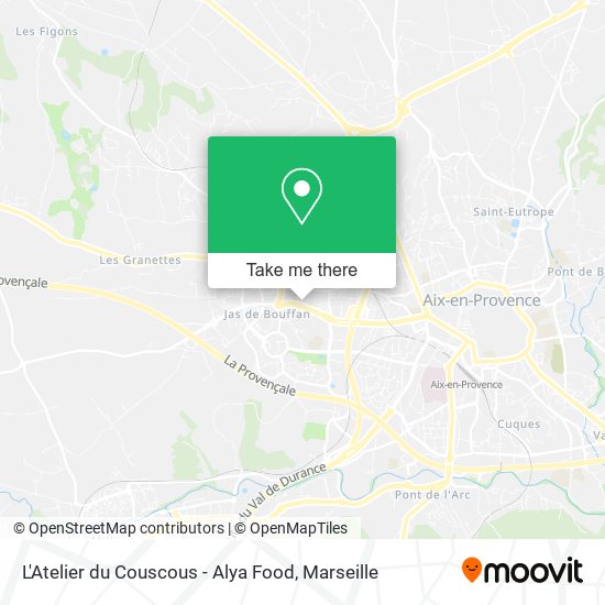 Mapa L'Atelier du Couscous - Alya Food