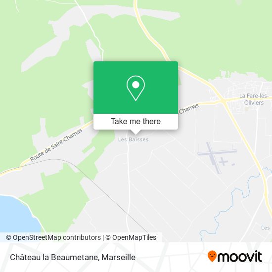 Château la Beaumetane map