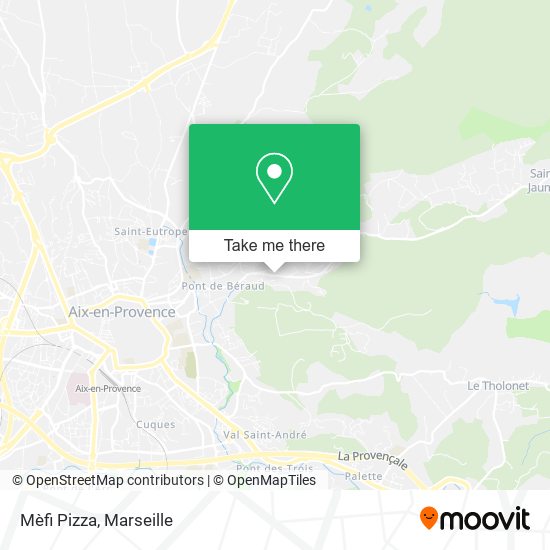 Mèfi Pizza map