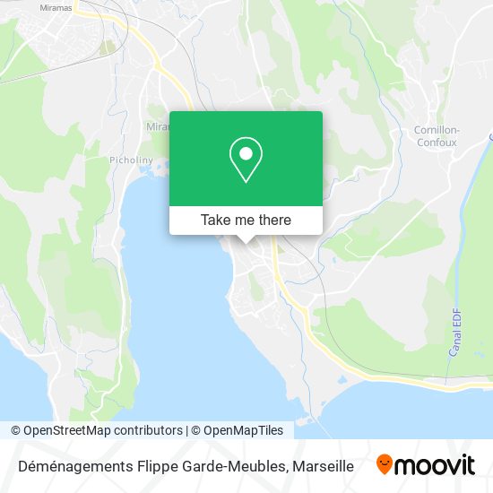 Déménagements Flippe Garde-Meubles map