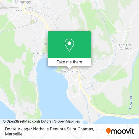 Docteur Jager Nathalie Dentiste Saint-Chamas map