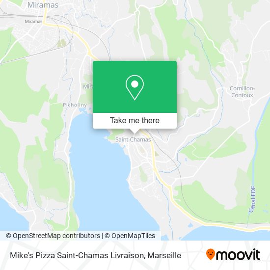 Mapa Mike's Pizza Saint-Chamas Livraison