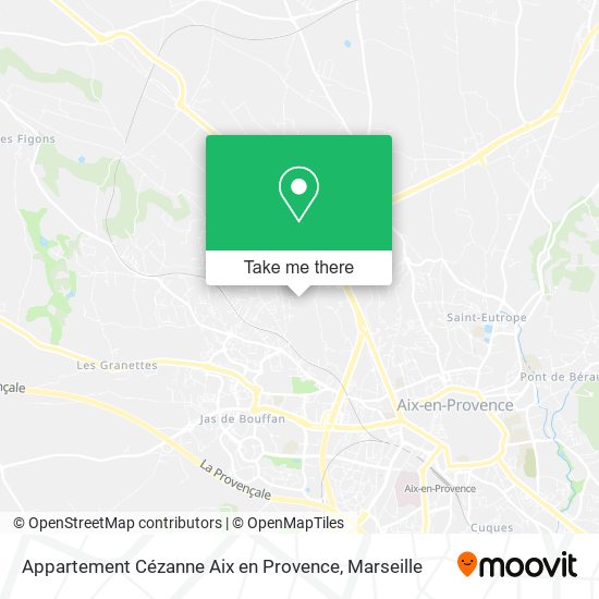 Appartement Cézanne Aix en Provence map