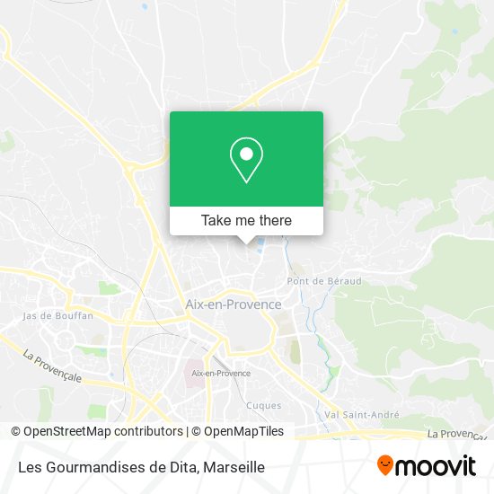 Les Gourmandises de Dita map