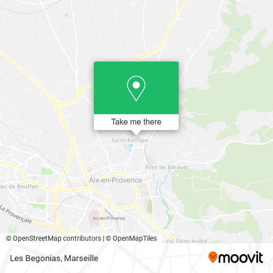 Les Begonias map