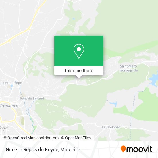 Gîte - le Repos du Keyrie map