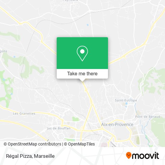 Régal Pizza map