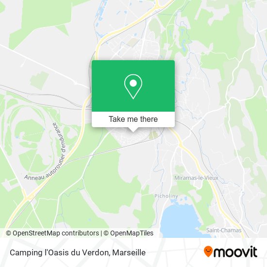 Camping l'Oasis du Verdon map